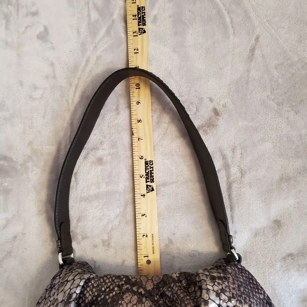 Brighton Gray Python Hobo Shoulder Bag E528784